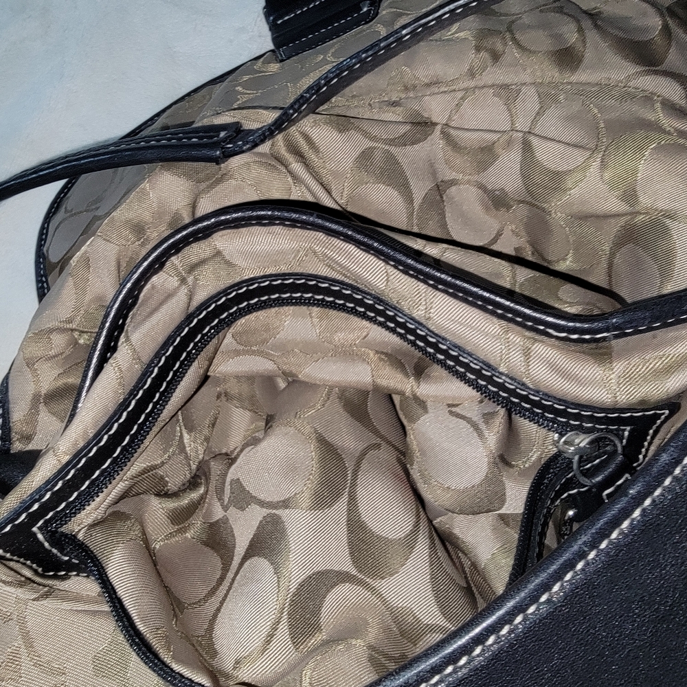Coach Vintage Soho Black Leather Flap Buckle Medium Bag 06 Y2K 9248 Hobo Purse - Picture 11 of 16